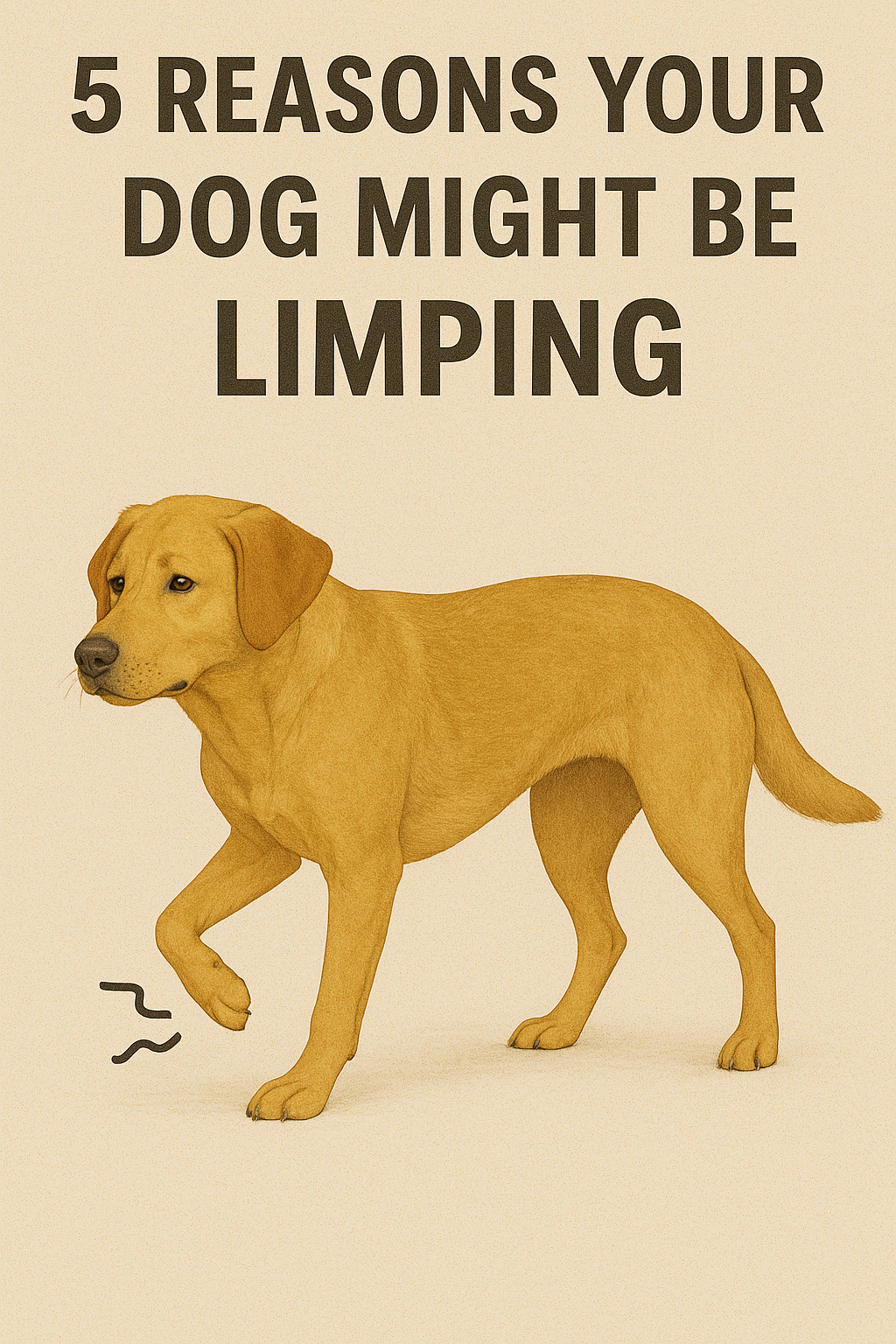 Limping dog