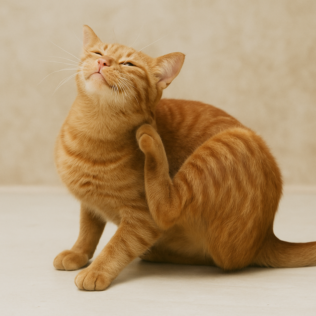Cat skin allergy